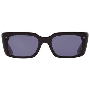 New Garrett Leight GL 3030 SUN Semi-Flat Navy Rectangular Sunglasses 2126 BK/SFN